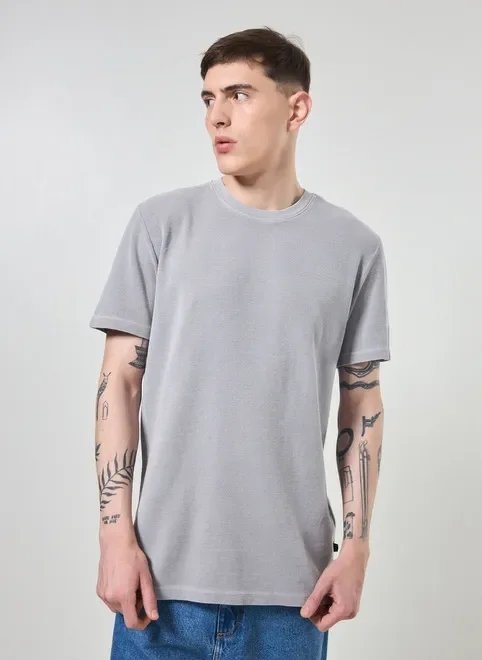 camiseta manga curta estonada com textura camiseta manga curta estonada com textura