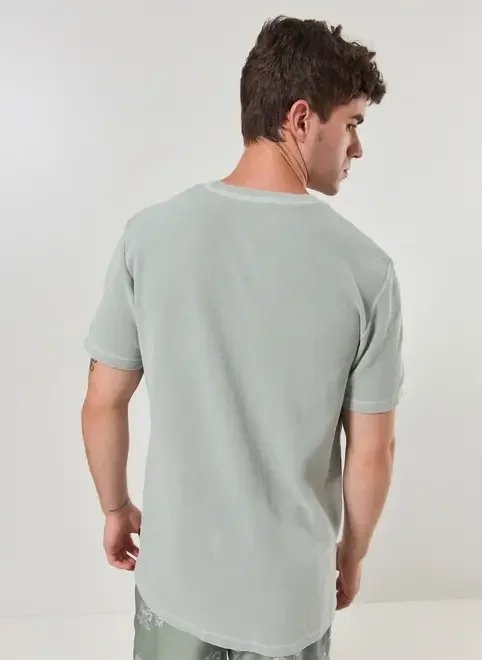 camiseta manga curta estonada com textura camiseta manga curta estonada com textura