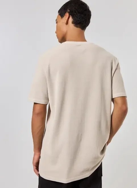 camiseta manga curta estonada com textura camiseta manga curta estonada com textura