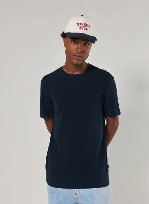 camiseta manga curta estonada com textura camiseta manga curta estonada com textura