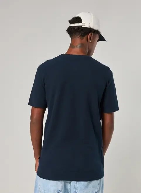 camiseta manga curta estonada com textura camiseta manga curta estonada com textura