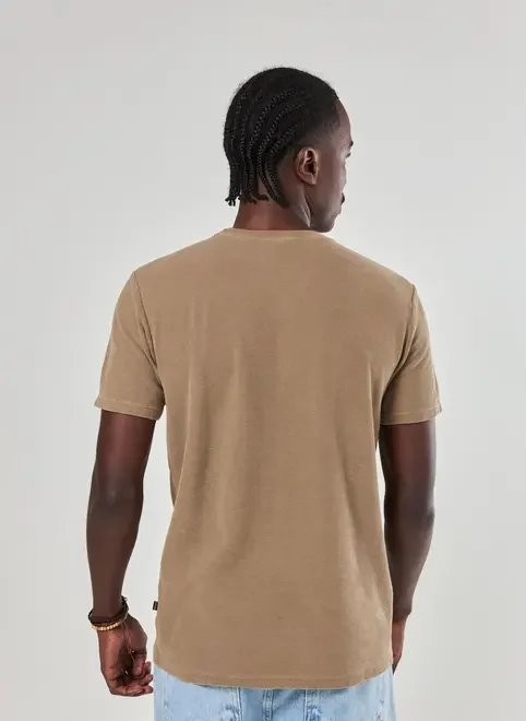 camiseta manga curta estonada com textura camiseta manga curta estonada com textura