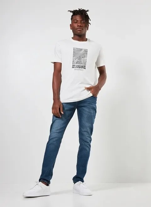 camiseta off-white estampa illusion camiseta off-white estampa illusion