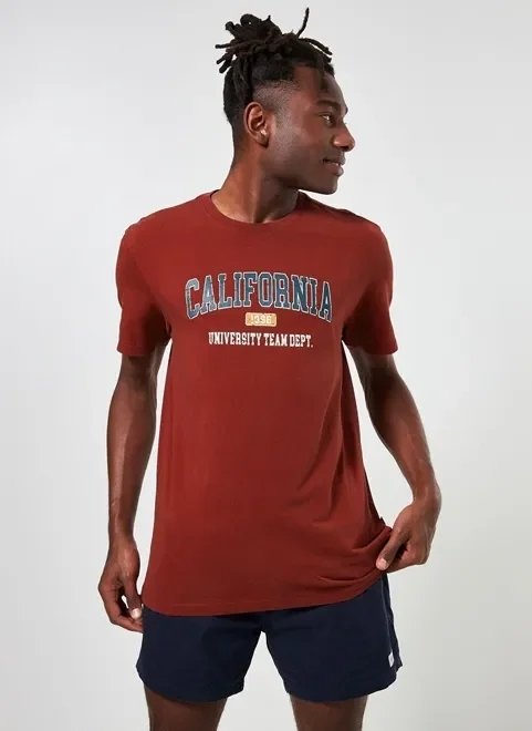camiseta vinho california university camiseta vinho california university