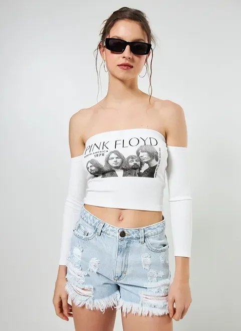 blusa ombro de fora pink floyd blusa ombro de fora pink floyd