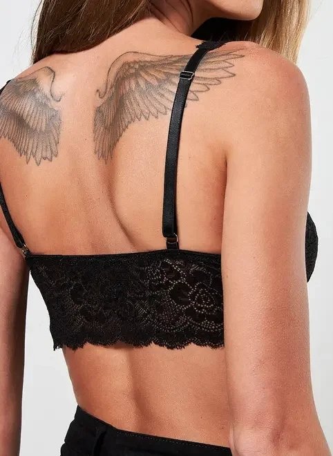 top rendado preto top rendado preto