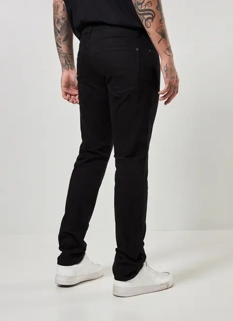 calça skinny de sarja preta calça skinny de sarja preta