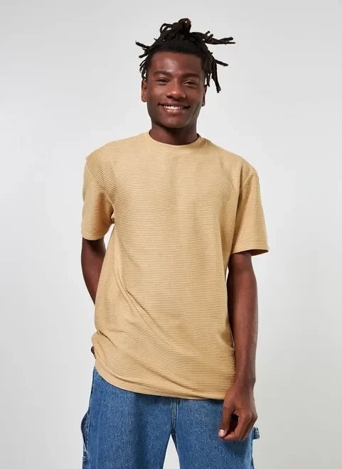 camiseta box com textura canelada camiseta box com textura canelada