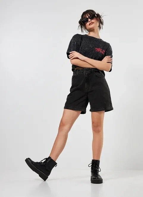 calça wide leg cargo que vira bermuda calça wide leg cargo que vira bermuda