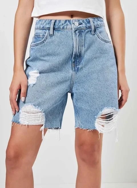 bermuda jeans desfiada bermuda jeans desfiada