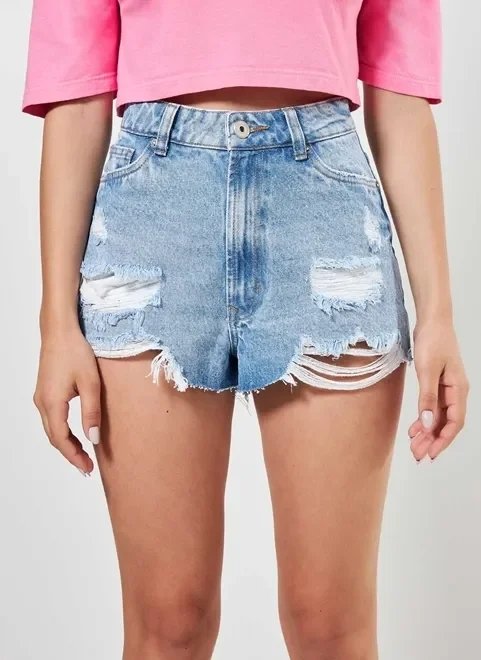 short jeans claro rasgos short jeans claro rasgos