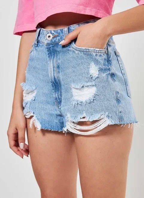 short jeans claro rasgos short jeans claro rasgos