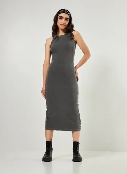 vestido midi em malha estonada vestido midi em malha estonada