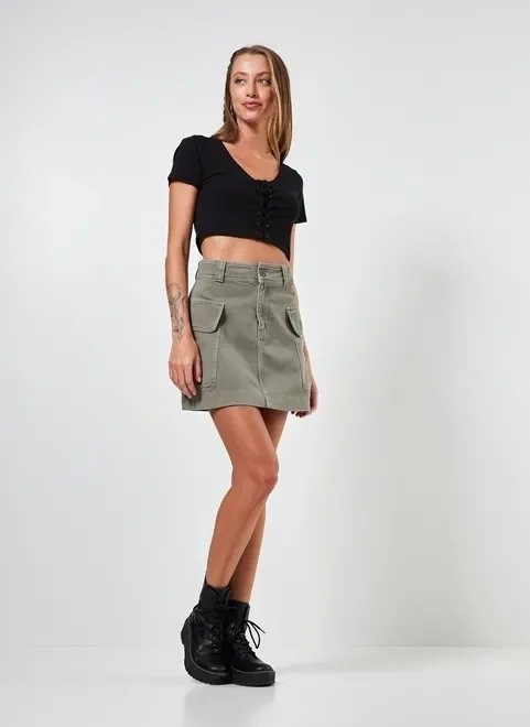 blusa cropped preta amarração transpassada blusa cropped preta amarração transpassada