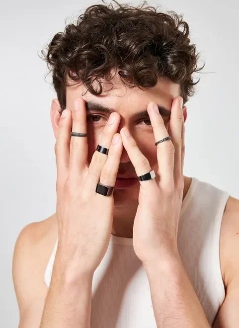 kit com anéis quadrados kit com anéis quadrados