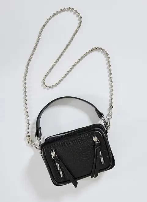bolsa textura crocodilo alças removíveis bolsa textura crocodilo alças removíveis