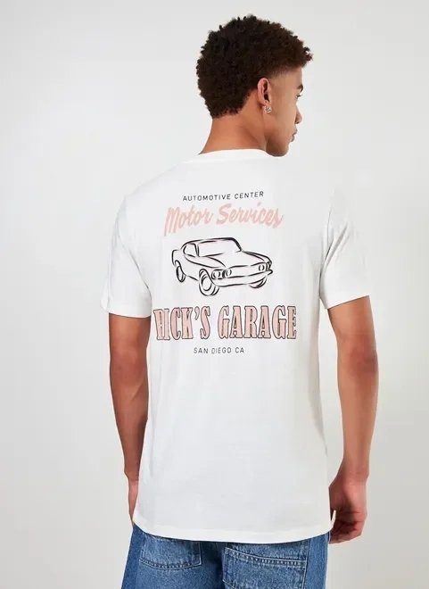 camiseta estampa nas costas garage camiseta estampa nas costas garage