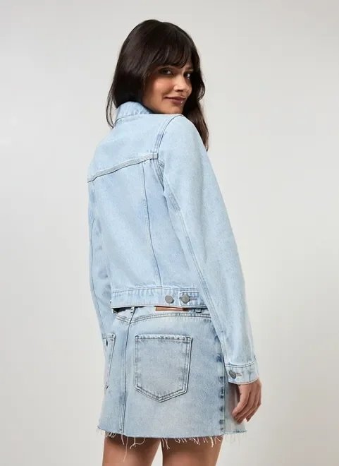 jaqueta jeans básica jaqueta jeans básica