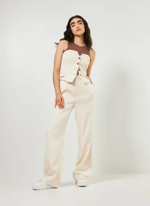 calça de alfaiataria com pregas calça de alfaiataria com pregas