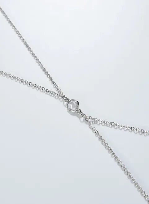 body chain prateado ponto de luz body chain prateado ponto de luz