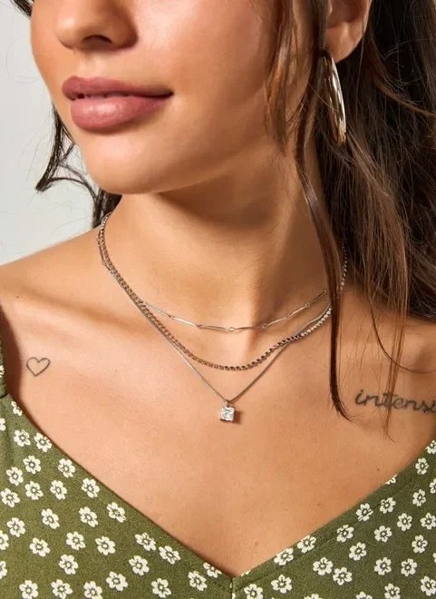 conjunto colares ponto de luz conjunto colares ponto de luz