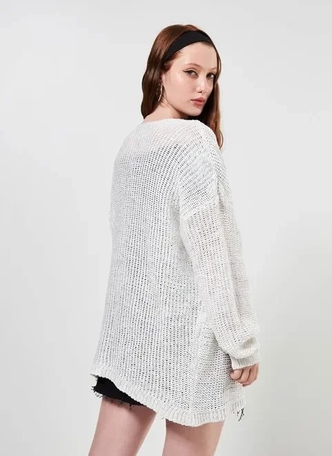 cardigan kimono em tricô cardigan kimono em tricô