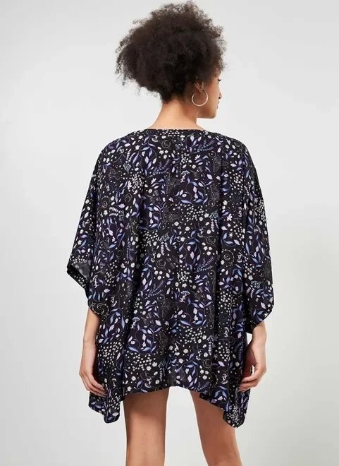 kimono estampa mística preta kimono estampa mística preta