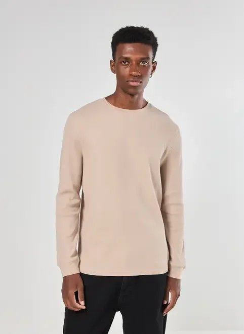 camiseta manga longa com textura camiseta manga longa com textura