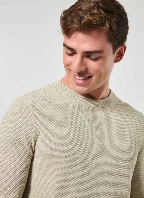 blusa de tricô texturizada blusa de tricô texturizada