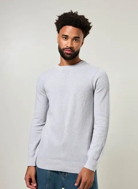 blusa de tricô texturizada blusa de tricô texturizada