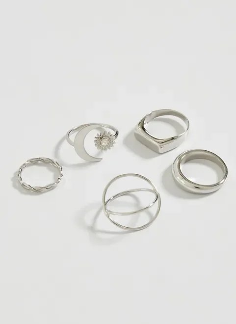 conjunto anéis sol e lua conjunto anéis sol e lua