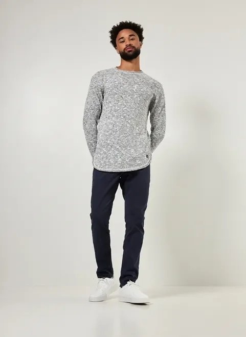 blusa em tricô mescla blusa em tricô mescla