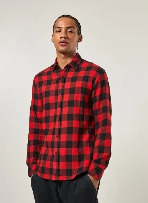 camisa manga longa flanela xadrez camisa manga longa flanela xadrez