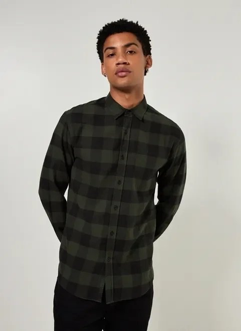 camisa manga longa flanela xadrez camisa manga longa flanela xadrez