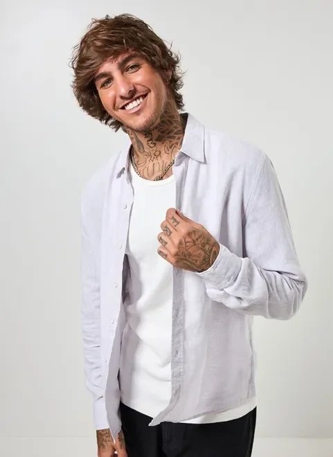 camisa manga longa com linho camisa manga longa com linho