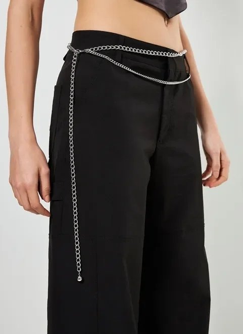 cinto de correntes prateadas cinto de correntes prateadas