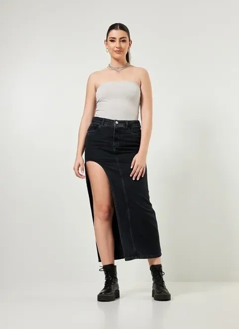 blusa sem alça cinza blusa sem alça cinza