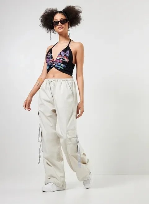 cropped frente única estampa psicodélica cropped frente única estampa psicodélica