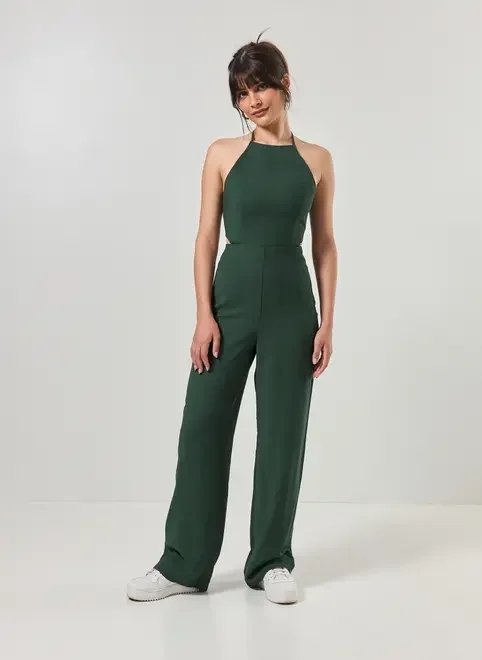 macacão com amarração no pescoço macacão com amarração no pescoço