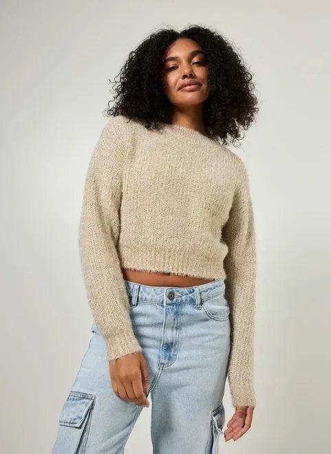 blusa de tricô pelinhos com brilho blusa de tricô pelinhos com brilho