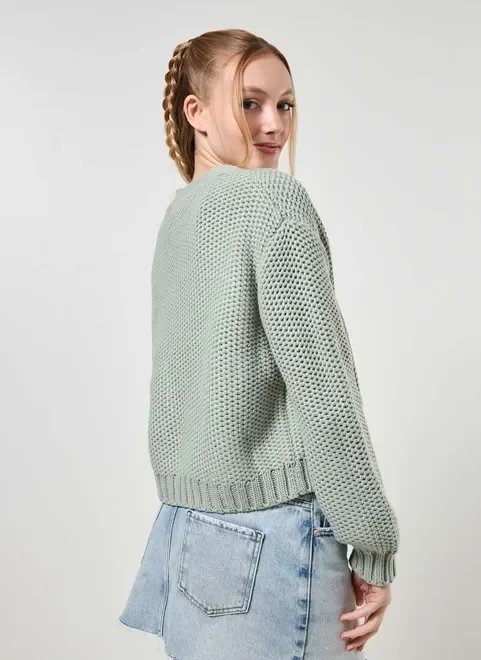 cardigan em tricô encorpado cardigan em tricô encorpado