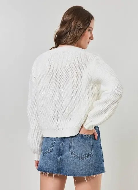 cardigan em tricô encorpado cardigan em tricô encorpado
