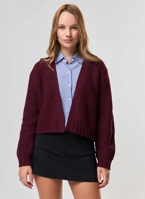 cardigan em tricô encorpado cardigan em tricô encorpado