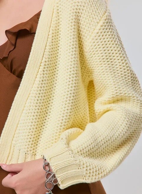 cardigan em tricô encorpado cardigan em tricô encorpado