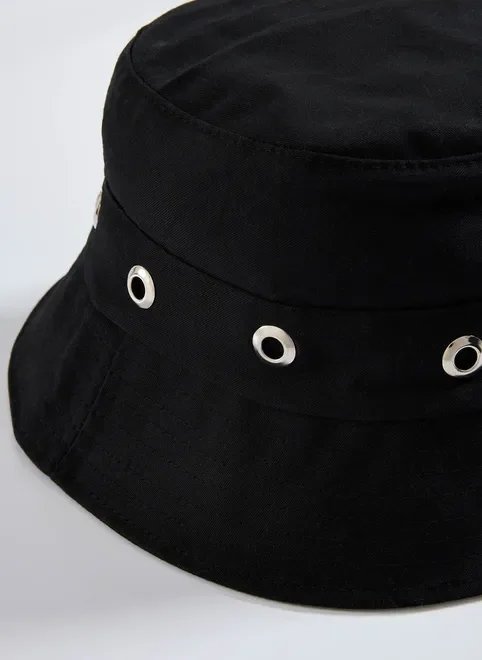 bucket hat preto ilhós bucket hat preto ilhós