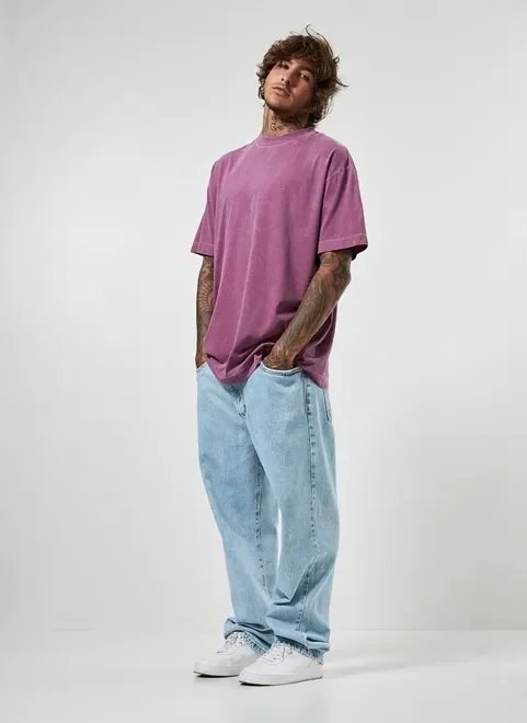 camiseta manga curta oversized estonada camiseta manga curta oversized estonada