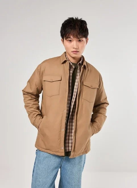 jaqueta acolchoada estilo camisa jaqueta acolchoada estilo camisa