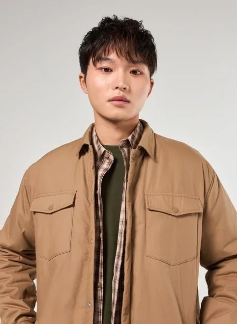 jaqueta acolchoada estilo camisa jaqueta acolchoada estilo camisa