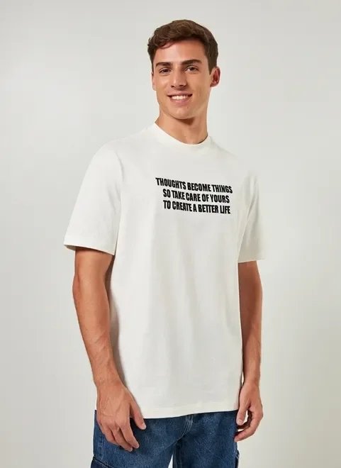camiseta box off-white escrito bordado camiseta box off-white escrito bordado