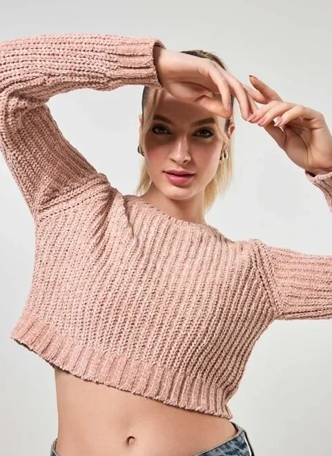 tricô chenile com brilho tricô chenile com brilho